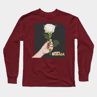 White Rose on Hand - Mama Koala .Co Long Sleeve T-Shirt